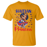 Cute Dabbing Haitian Princess Kids Graphic T Shirt Haiti Heritage Pride
