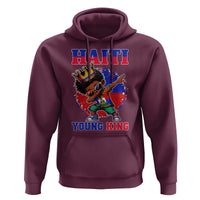 Haiti Young King Dabbing Boy Kids Graphic Hoodie Haitian Heritage Pride