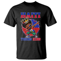 Haiti Young King Dabbing Boy Kids Graphic T Shirt Haitian Heritage Pride