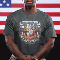 American Patriotic T Shirt People Used To Say It's A Free Country You Don't Hear That Anymore - Wonder Print Shop