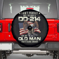 American Veteran Spare Tire Cover I Ain't Perfect But I Do Have DD-214 For An Old Man That's Close Enough