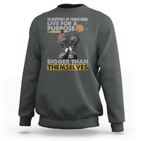 American Veteran Sweatshirt In Support Of Those Who Life For A Purpose Bigger Than Themselves - Wonder Print Shop
