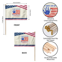 My First 4th of July Celebrate Semiquincentennial Cute Patriotic Handheld Flag Born in America's 250th Year Milestone Celebration
