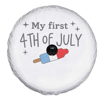 My First 4th of July Cute Summer Rocket Popsicle Spare Tire Cover Firecracker Ice Lolly Patriotic Baby Independence Holiday