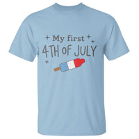 My First 4th of July Cute Summer Rocket Popsicle T Shirt Firecracker Ice Lolly Patriotic Baby Independence Holiday