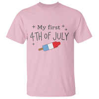 My First 4th of July Cute Summer Rocket Popsicle T Shirt Firecracker Ice Lolly Patriotic Baby Independence Holiday
