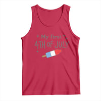 My First 4th of July Cute Summer Rocket Popsicle Tank Top Firecracker Ice Lolly Patriotic Baby Independence Holiday