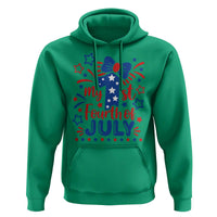 My 1st Fourth of July Patriotic Star Bow Hoodie Number One Festive Holiday Independence Milestone