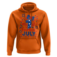 My 1st Fourth of July Patriotic Star Bow Hoodie Number One Festive Holiday Independence Milestone