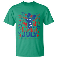 My 1st Fourth of July Patriotic Star Bow T Shirt Number One Festive Holiday Independence Milestone