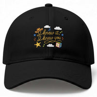 I Knew It I Knew You Funny Western Cowgirl Retro Baseball Cap Whimsical Nostalgic Western Graphic