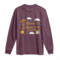 I Knew It I Knew You Funny Western Cowgirl Retro Long Sleeve Shirt Whimsical Nostalgic Western Graphic