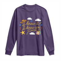 I Knew It I Knew You Funny Western Cowgirl Retro Long Sleeve Shirt Whimsical Nostalgic Western Graphic
