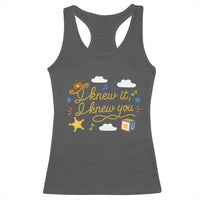 I Knew It I Knew You Funny Western Cowgirl Retro Racerback Tank Top Whimsical Nostalgic Western Graphic