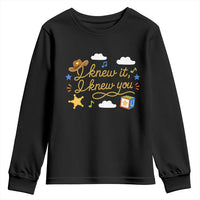 I Knew It I Knew You Funny Western Cowgirl Retro Youth Sweatshirt Whimsical Nostalgic Western Graphic
