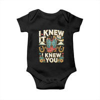 Retro Coastal Cowgirl I Knew It I Knew You Baby Onesie Pink Boots Vintage Country Pop Music Western Floral Graphic