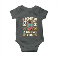 Retro Coastal Cowgirl I Knew It I Knew You Baby Onesie Pink Boots Vintage Country Pop Music Western Floral Graphic