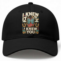 Retro Coastal Cowgirl I Knew It I Knew You Baseball Cap Pink Boots Vintage Country Pop Music Western Floral Graphic