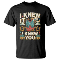 Retro Coastal Cowgirl I Knew It I Knew You T Shirt Pink Boots Vintage Country Pop Music Western Floral Graphic
