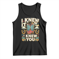 Retro Coastal Cowgirl I Knew It I Knew You Tank Top Pink Boots Vintage Country Pop Music Western Floral Graphic