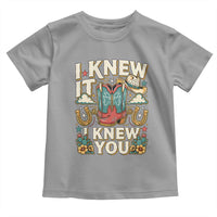 Retro Coastal Cowgirl I Knew It I Knew You Toddler T Shirt Pink Boots Vintage Country Pop Music Western Floral Graphic