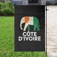 Proud Côte d'Ivoire Elephant Ivory Coast Flag Garden Flag Ivorian Pride Retro Souvenir