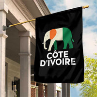 Proud Côte d'Ivoire Elephant Ivory Coast Flag Garden Flag Ivorian Pride Retro Souvenir
