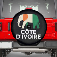 Proud Côte d'Ivoire Elephant Ivory Coast Flag Spare Tire Cover Ivorian Pride Retro Souvenir