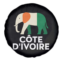 Proud Côte d'Ivoire Elephant Ivory Coast Flag Spare Tire Cover Ivorian Pride Retro Souvenir