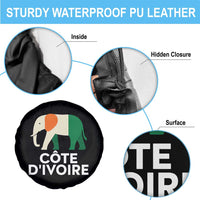 Proud Côte d'Ivoire Elephant Ivory Coast Flag Spare Tire Cover Ivorian Pride Retro Souvenir