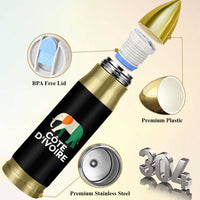 Proud Côte d'Ivoire Elephant Ivory Coast Flag Bullet Tumbler Ivorian Pride Retro Souvenir