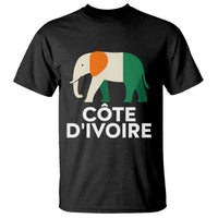 Proud Côte d'Ivoire Elephant Ivory Coast Flag T Shirt Ivorian Pride Retro Souvenir