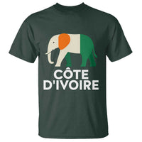 Proud Côte d'Ivoire Elephant Ivory Coast Flag T Shirt Ivorian Pride Retro Souvenir