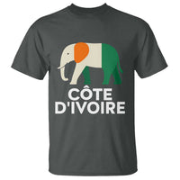 Proud Côte d'Ivoire Elephant Ivory Coast Flag T Shirt Ivorian Pride Retro Souvenir