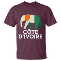 Proud Côte d'Ivoire Elephant Ivory Coast Flag T Shirt Ivorian Pride Retro Souvenir