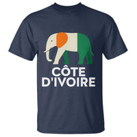 Proud Côte d'Ivoire Elephant Ivory Coast Flag T Shirt Ivorian Pride Retro Souvenir