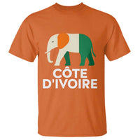 Proud Côte d'Ivoire Elephant Ivory Coast Flag T Shirt Ivorian Pride Retro Souvenir