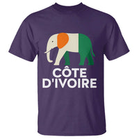 Proud Côte d'Ivoire Elephant Ivory Coast Flag T Shirt Ivorian Pride Retro Souvenir