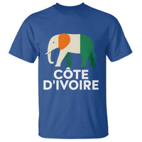 Proud Côte d'Ivoire Elephant Ivory Coast Flag T Shirt Ivorian Pride Retro Souvenir