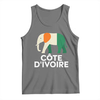 Proud Côte d'Ivoire Elephant Ivory Coast Flag Tank Top Ivorian Pride Retro Souvenir
