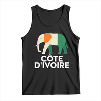 Proud Côte d'Ivoire Elephant Ivory Coast Flag Tank Top Ivorian Pride Retro Souvenir