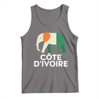 Proud Côte d'Ivoire Elephant Ivory Coast Flag Tank Top Ivorian Pride Retro Souvenir