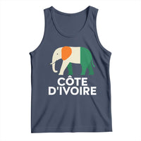 Proud Côte d'Ivoire Elephant Ivory Coast Flag Tank Top Ivorian Pride Retro Souvenir