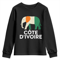 Proud Côte d'Ivoire Elephant Ivory Coast Flag Youth Sweatshirt Ivorian Pride Retro Souvenir