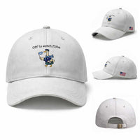 Funny Scottish Goose Scotland Football Baseball Cap Off to Watch Fitba Soccer Fans Meme