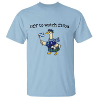 Funny Scottish Goose Scotland Football T Shirt Off to Watch Fitba Soccer Fans Meme