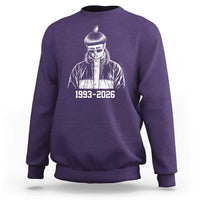Retro Bowl Cut Music Icon Rip Memorial Sweatshirt 1993 2026 Internet Meme Pop Culture Fan