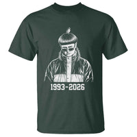 Retro Bowl Cut Music Icon Rip Memorial T Shirt 1993 2026 Internet Meme Pop Culture Fan