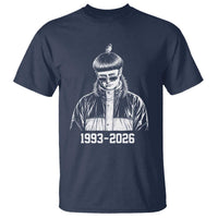 Retro Bowl Cut Music Icon Rip Memorial T Shirt 1993 2026 Internet Meme Pop Culture Fan