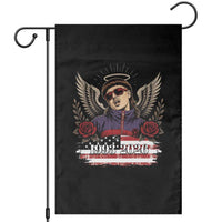 Retro Bowl Cut Music Icon Angel Wings Rest In Peace Garden Flag American Flag Memorial 1993 2026 Pop Culture Fan